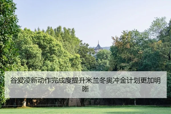 谷爱凌新动作完成度提升米兰冬奥冲金计划更加明晰